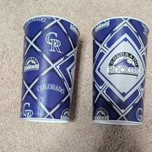Colorado Rockies Blue and White Cups